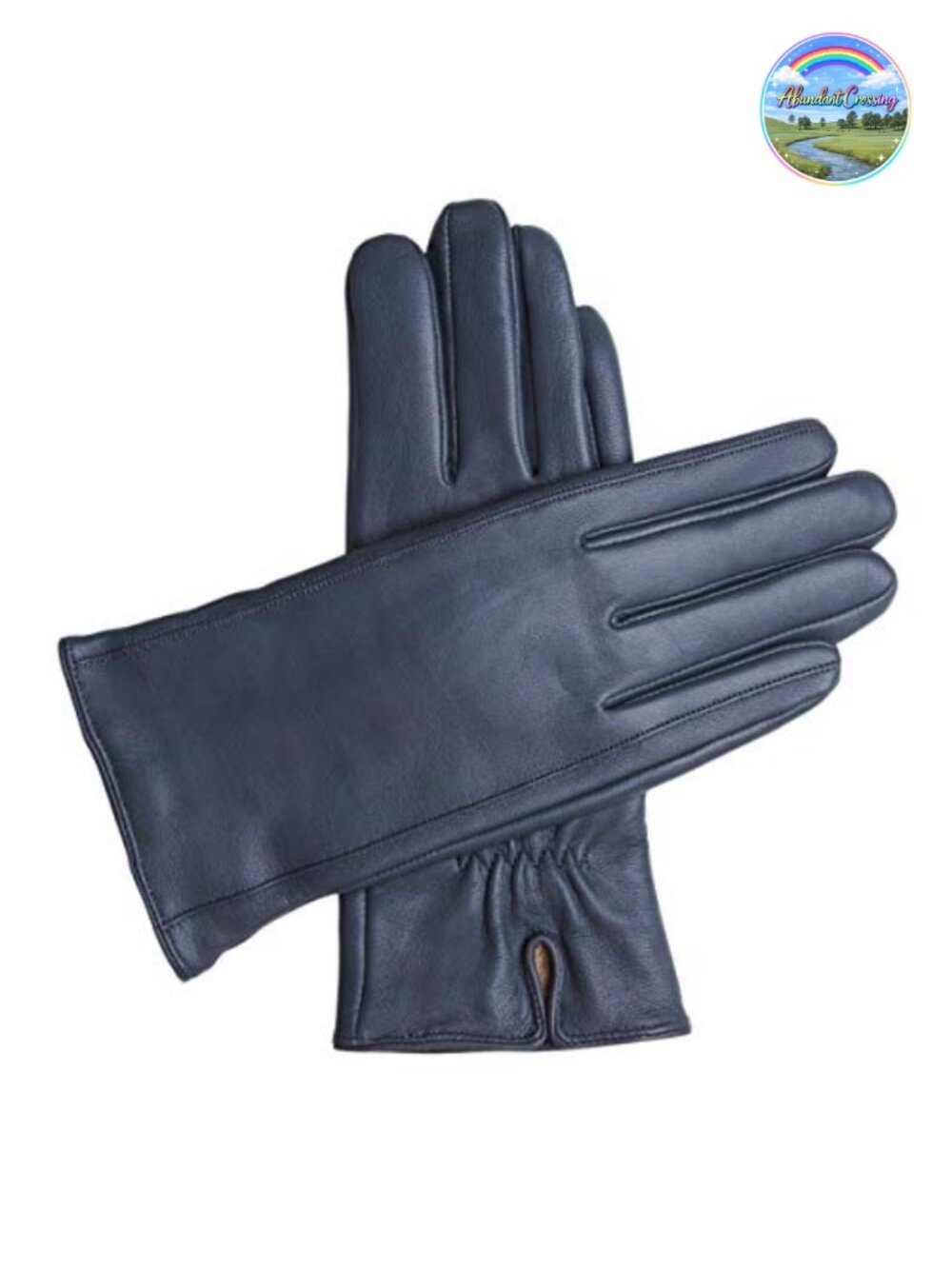 Leather Cashmere Lined Gloves for Women Winter Touchscreen